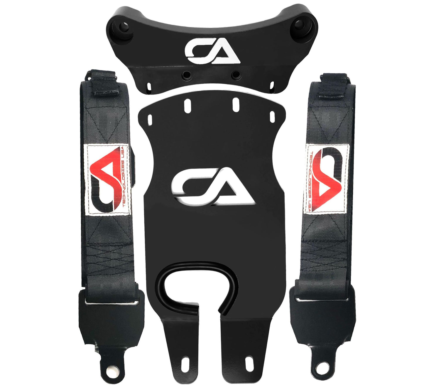 CA TECH Can-Am X3 Front Suspension Limit Strap System - BLACK