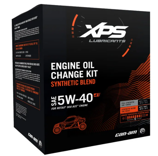 Can-Am OEM 5W-40 Synthetic Blend Oil Change Kit For Rotax 900 ACE Engine