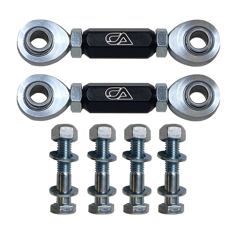 CA TECH Can-Am X3 72" Billet Front Sway Bar End Link Set - BLACK