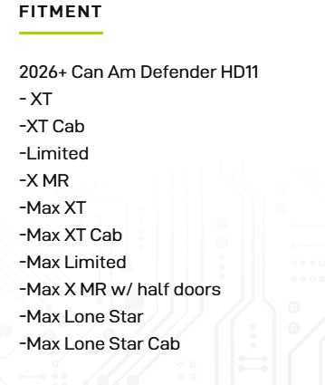 Sequential Turn Signal Kit - 2026+ Can Am Defender HD11