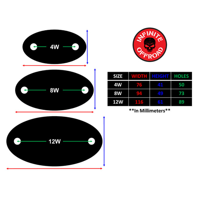 Infinite Offroad 6 Piece 8-Watt (RGB+W) Rock Light Kit