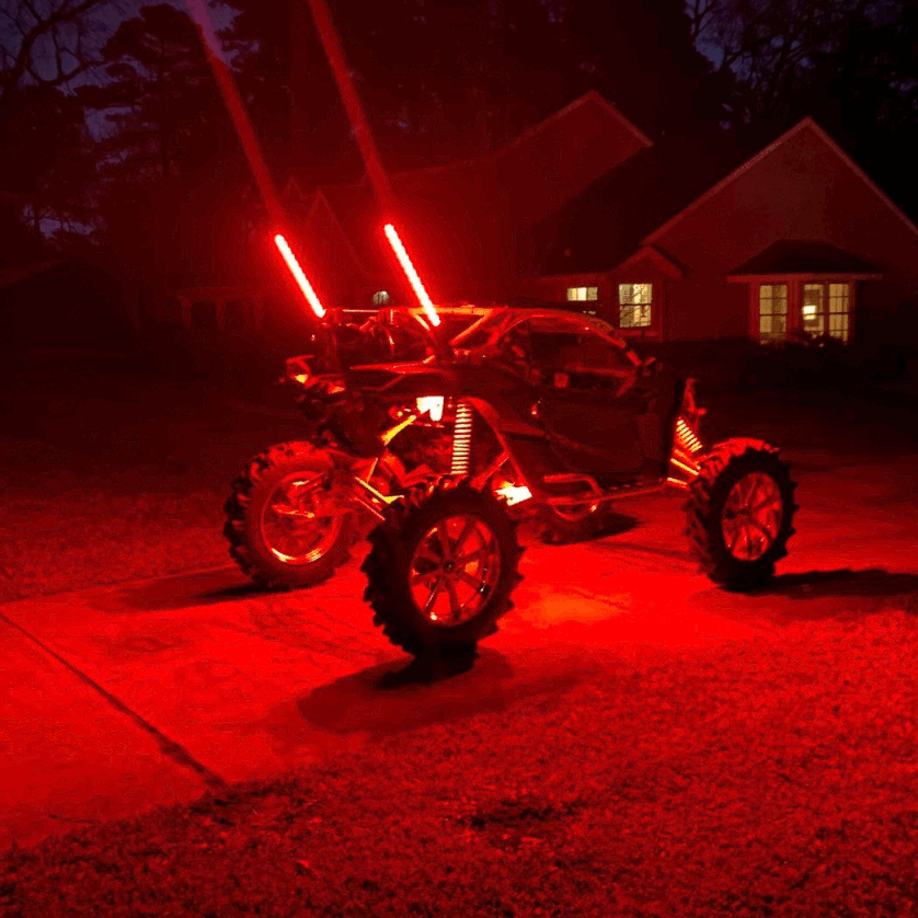 Infinite Offroad RGB+W Whips (Compatible With Rock Lights)