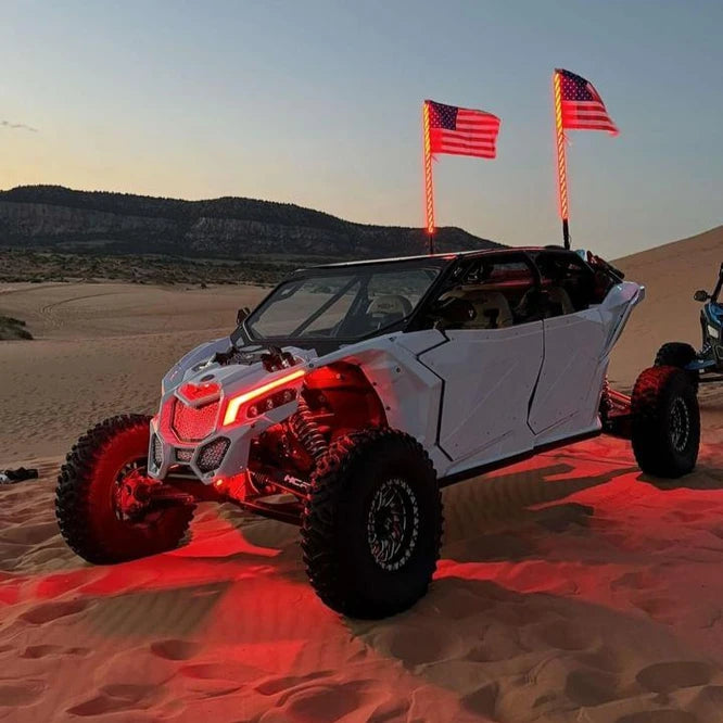 Infinite Offroad RGB+W Whips (Compatible With Rock Lights)