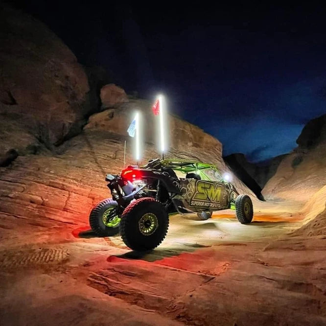 Infinite Offroad RGB+W Whips (Compatible With Rock Lights)
