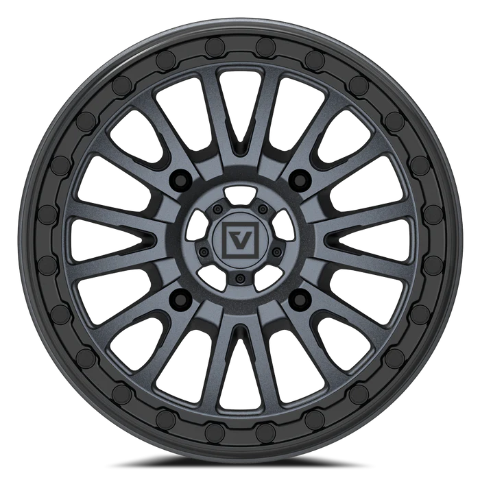 Valor V16 Beadlock Wheel Satin Gunmetal - X3