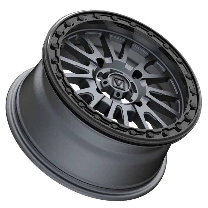 Valor V16 Beadlock Wheel Satin Gunmetal - X3