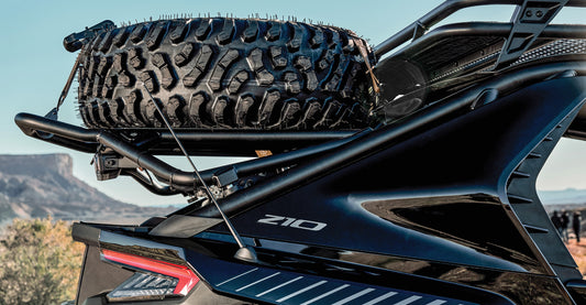 CFMoto Z10 Spare Tire Carrier with Straps