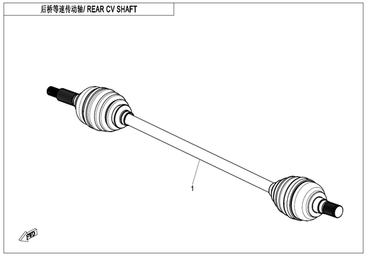 Z10 REAR CV DRIVE SHAFT